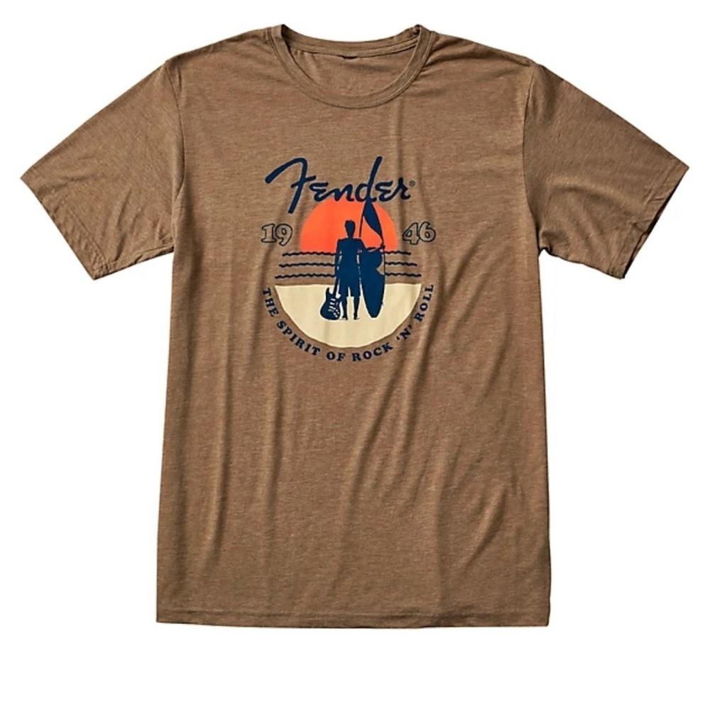 Fender Sunset Spirit Tee Shirt Size Large Surf Brand New With Tags - Picture 2 of 4